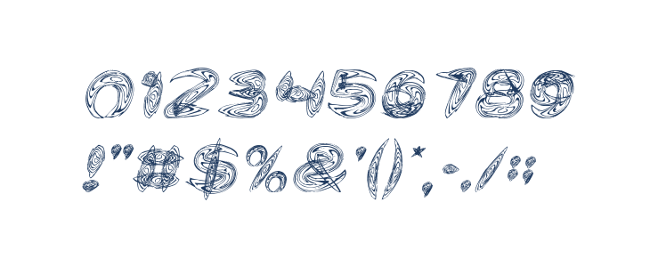 Water and Gasoline Italic Other Characters