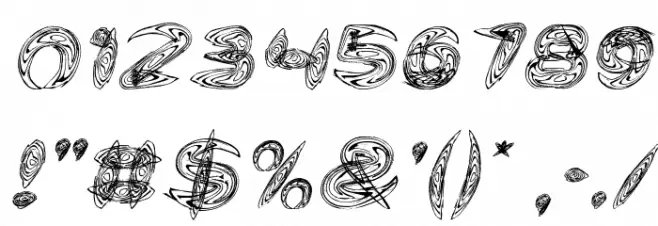 Water and Gasoline Italic Font OTHER CHARS