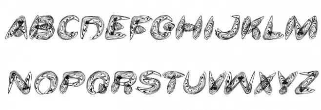 Water and Gasoline Italic Polices MAJUSCULES