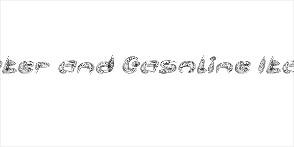 Water and Gasoline Italic Logo