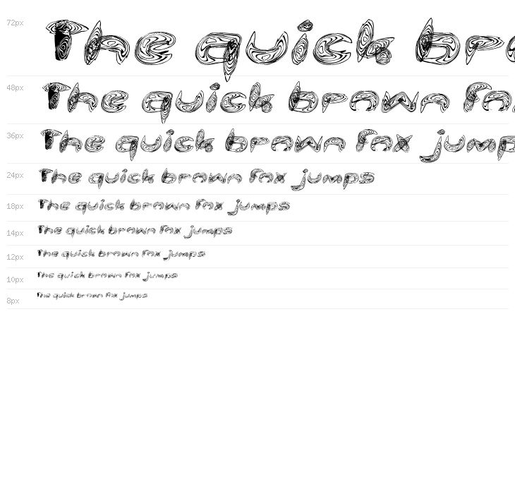 Water and Gasoline Italic Waterfall