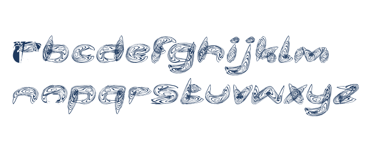 Water and Gasoline Italic Lowercase