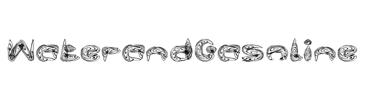 Water and Gasoline  font caratteri gratis