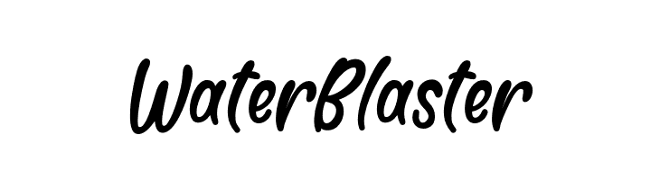 WaterBlaster  Скачать бесплатные шрифты