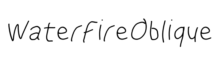 WaterFire Oblique  Fuentes Gratis Descargar