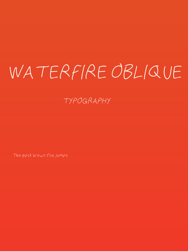 WaterFire Oblique Poster