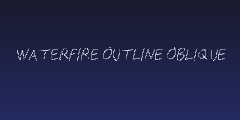 WaterFire Outline Oblique Social Header