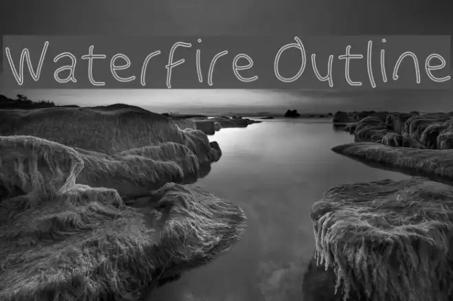 WaterFire Outline Font examples