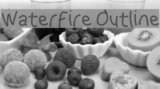 WaterFire Outline Font examples