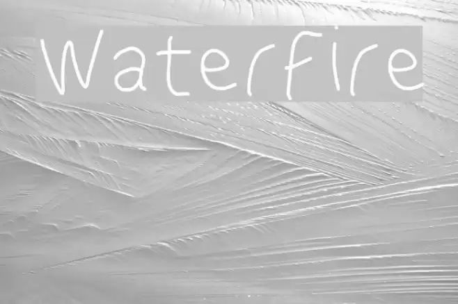 WaterFire Font examples