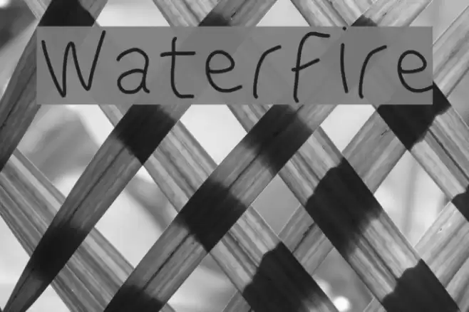 WaterFire Font examples