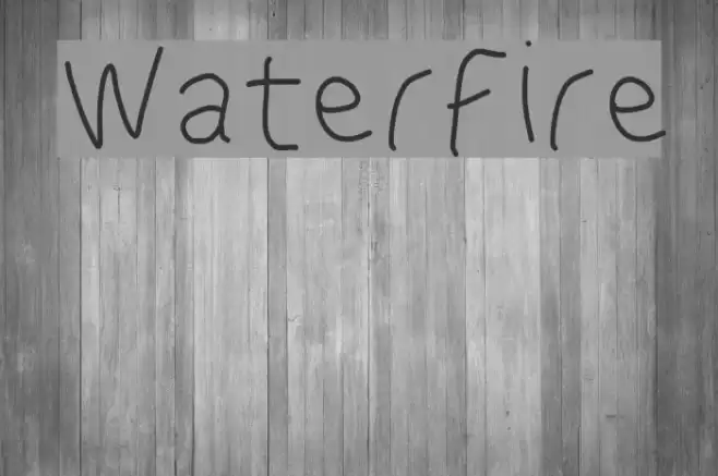 WaterFire Font examples