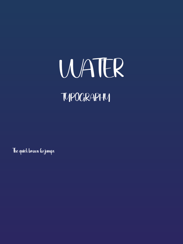 Water Poster
