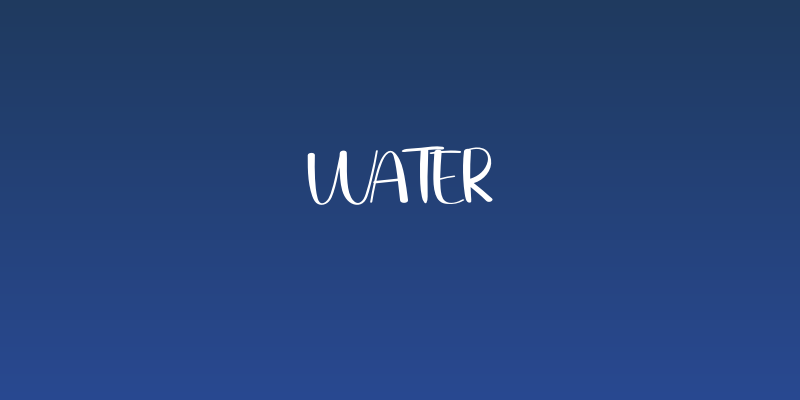 Water Social Header