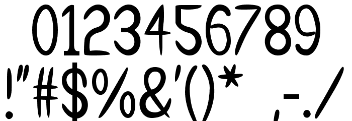 Waterbird 101 Font OTHER CHARS