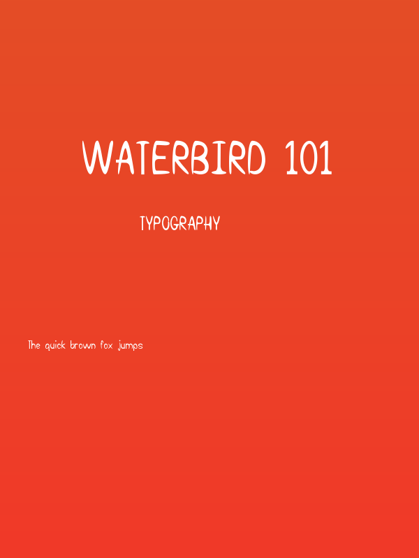 Waterbird 101 Poster