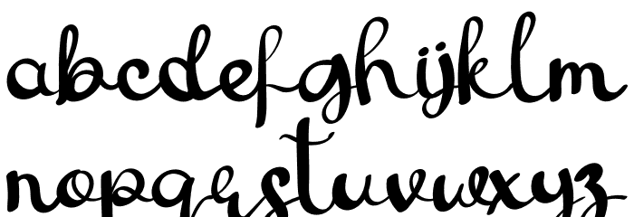 Watercolor Font LOWERCASE