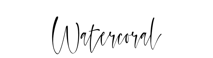 Watercoral  Frei Schriftart Herunterladen