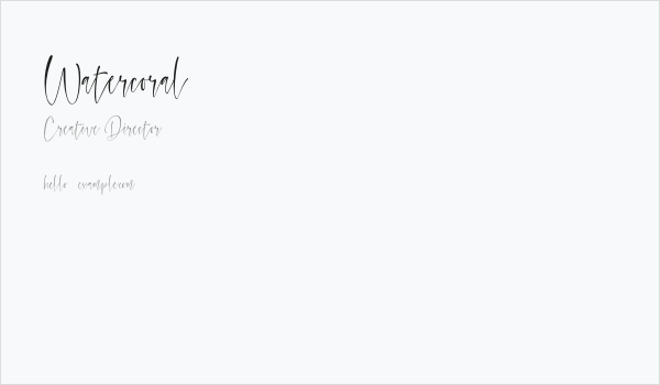 Watercoral Business Card