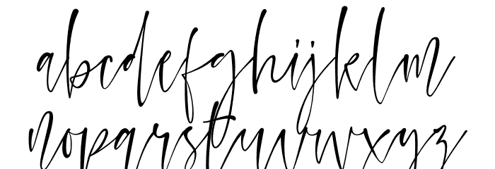 Watercoral Font LOWERCASE