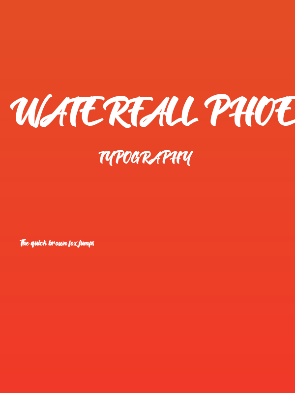 Waterfall Phoenix Poster