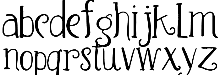 Waterfalls Font LOWERCASE