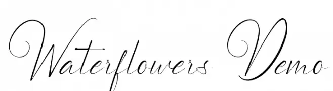 Waterflowers Demo  免费字体下载