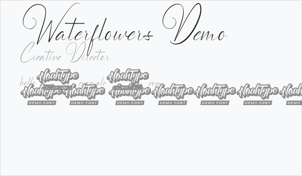 Waterflowers Demo Business Card