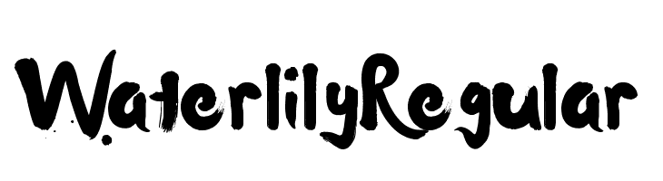 Waterlily Regular  Free Fonts Download