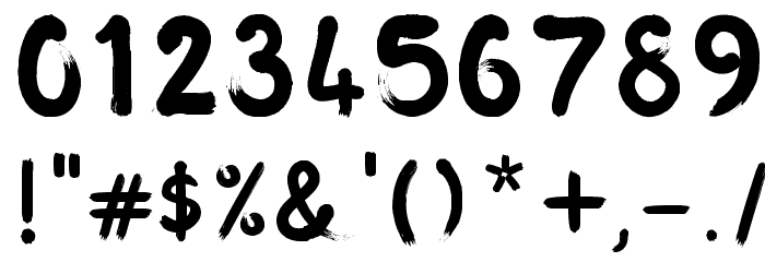 Waterlily Regular Font OTHER CHARS