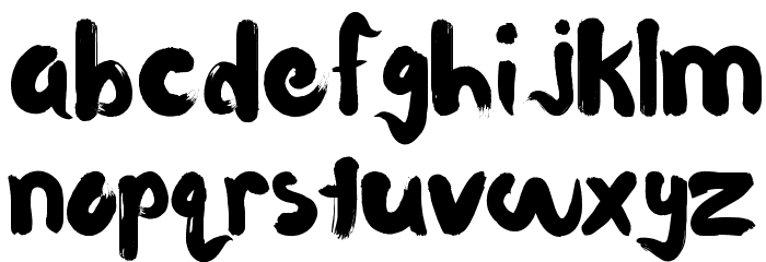 Waterlily Regular Font LOWERCASE