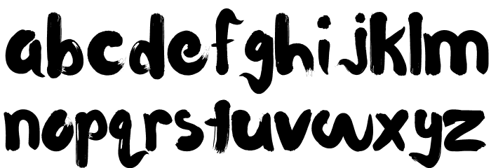 Waterlily Font LOWERCASE