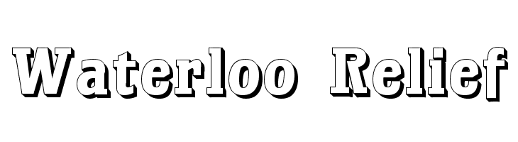 Waterloo Relief Font