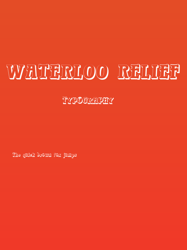 Waterloo Relief Poster