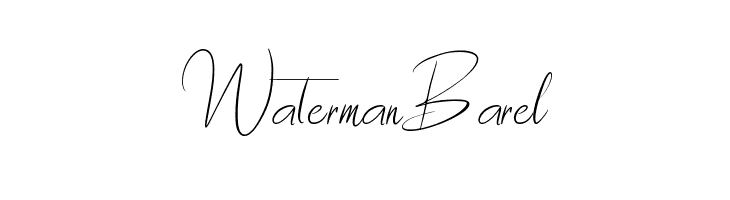 Waterman Barel  नि: शुल्क फ़ॉन्ट्स डाउनलोड