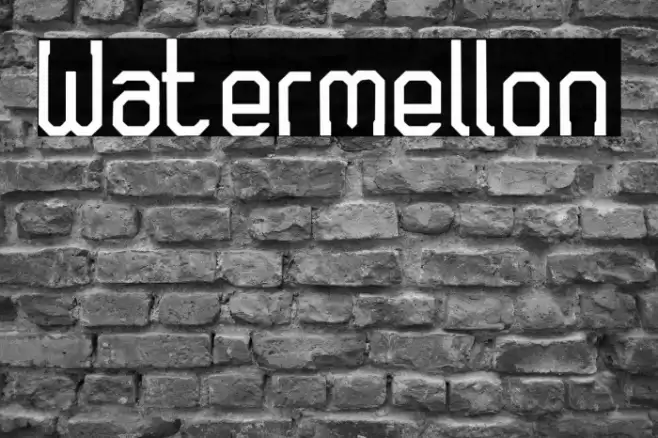 Watermellon Font examples