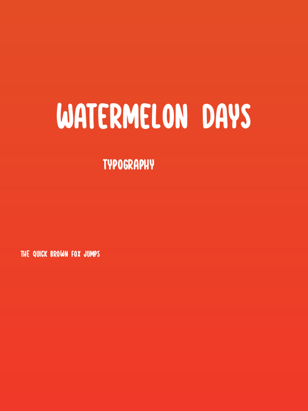 Watermelon Days Poster