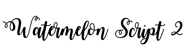 Watermelon Script 2  免费字体下载