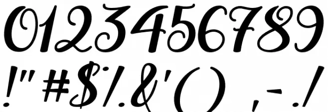 Watermelon Script 2 Font OTHER CHARS