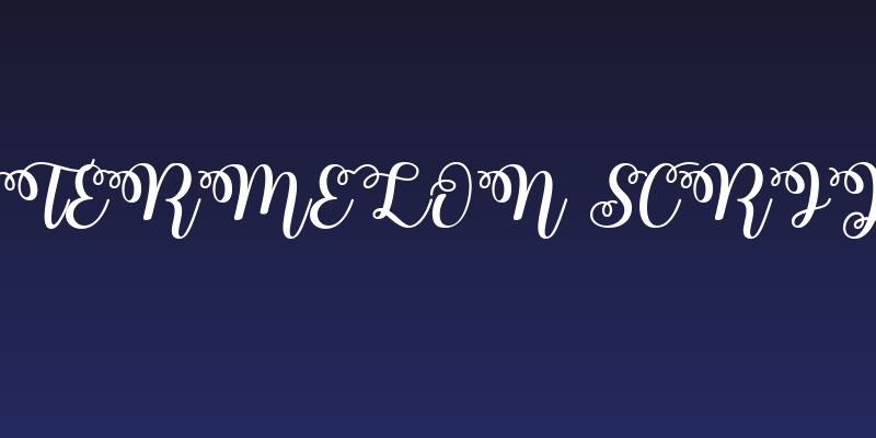 Watermelon Script 2 Social Header
