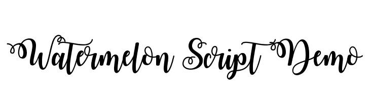 Watermelon Script Demo Font