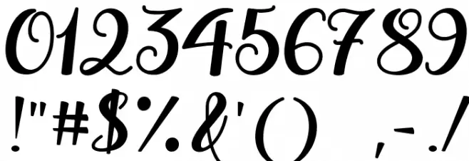 Watermelon Script Demo Font OTHER CHARS