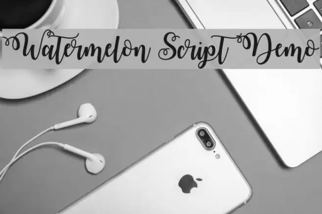 Watermelon Script Demo Font examples