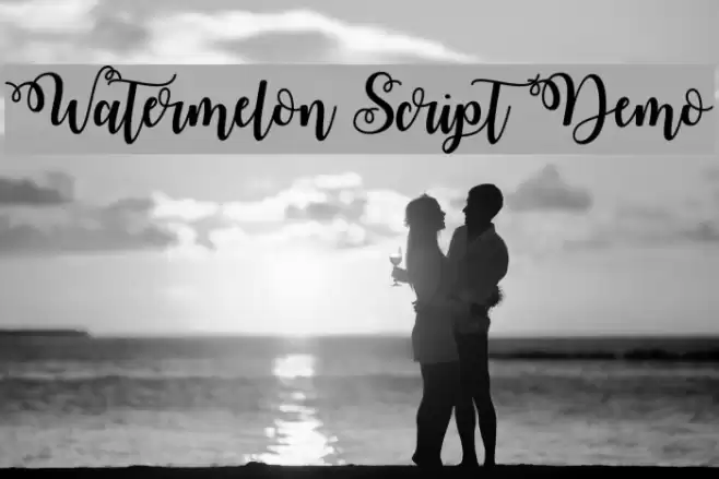 Watermelon Script Demo Font examples