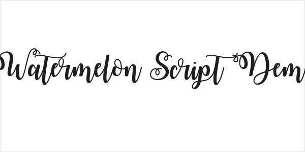 Watermelon Script Demo Logo