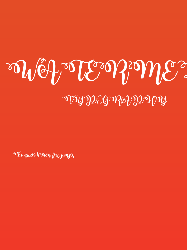 Watermelon Script Demo Poster