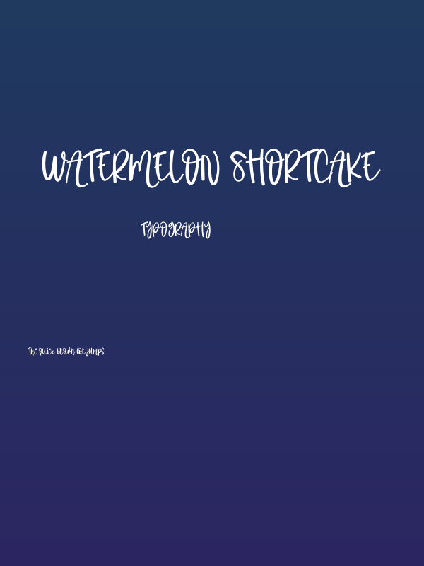 Watermelon Shortcake Poster