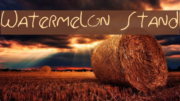 Watermelon Stand Font examples