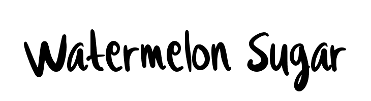 Watermelon Sugar  Frei Schriftart Herunterladen