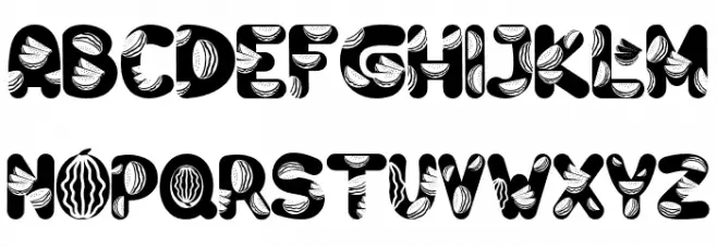 Watermelon خط أحرف صغيرة